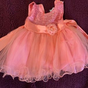 Baby Girl peach dress